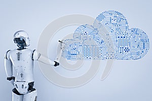 Robot with cloud