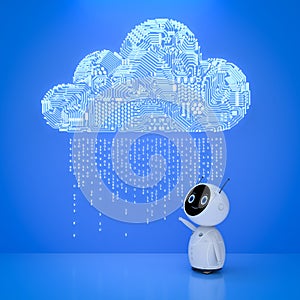 Robot with cloud computing