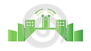 Robot Construction Worker: Automation in industrial building, vector design Generative AI