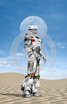 Robot in the desert
