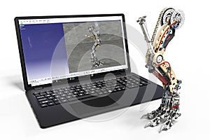 Robot development process with cad