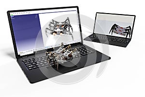 Robot development process with cad