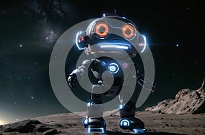 robot exploring outer space