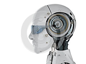 Robot with eyeglasses