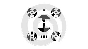 Robot Future Electronic Equipment line icon animation