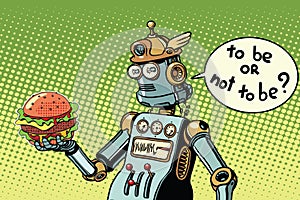 Robot hamburger fast food