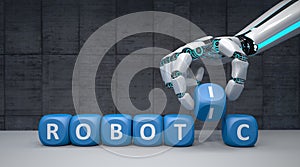 Robot Hand Cubes Robotic