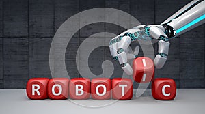 Robot Hand Cubes Robotic