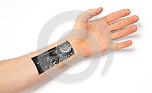Robot hand inside human hand - Prosthesis concept