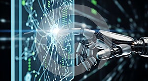 Robot Hand Interacting with Neural Network Interface