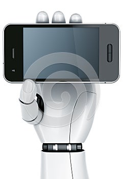 Robot hand with Smartphone