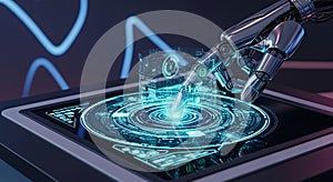 Robot hand technology powered by ai and artificial intelligence driving future automation machine learning and data science