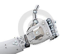 Robot hand thumb up