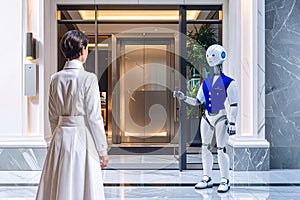 Robot hotel services