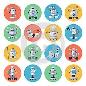 Robot icon set