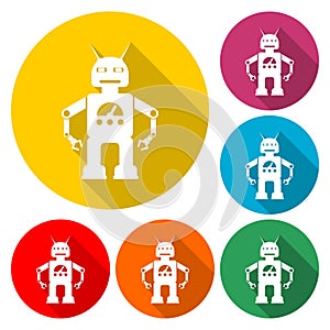 Robot icons - Illustration