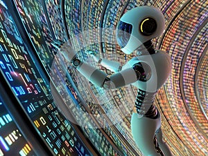 Robot Interacting with Data