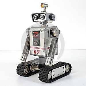 Robot isolated on white background