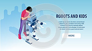 Robot Kids Education Banners