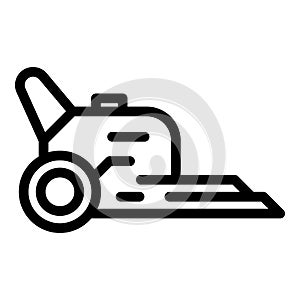 Robot lawn mower icon outline vector. Agriculture equipment