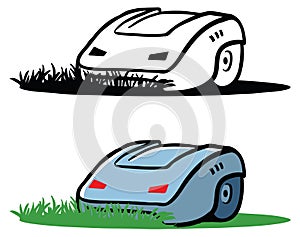 Robot lawn mower logo