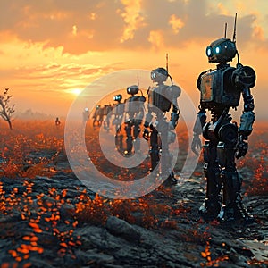 robot machine uprising in the future photo