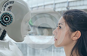 Robot make a relationships with human, it use for match and make satisfaction for love buddy by pair the personality data with alg