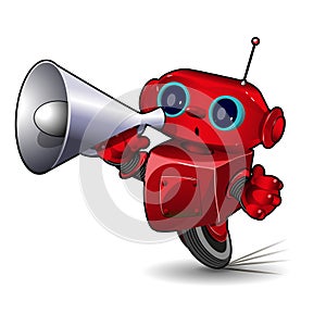 Robot with Megaphone