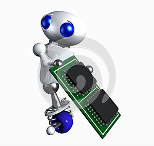 Robot With Microchip