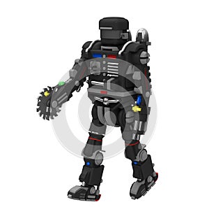 Robot. Military robot. The concept of a combat robot.