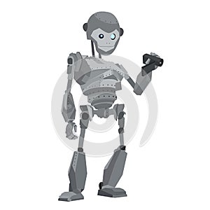 Robot monkey vector