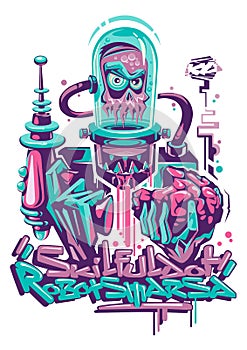 Robot Monster Illustration