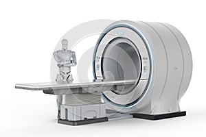 Robot with mri scan