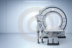 Robot with mri scan