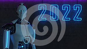 Robot Neon Sign 2022