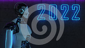 Robot Neon Sign 2022