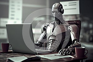 Robot online assistance and machine customers support