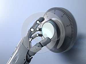 Robot open dial safe