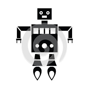 Robot parts icon set