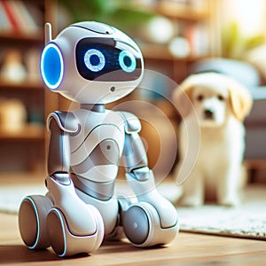 A Robot and A Pet Dog