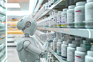 Robot pharmacist dispenses medicine in the pharmacy of the future