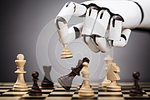 Robot Playing Chess photo