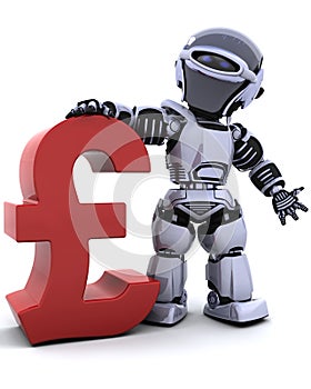 Robot with pound symbol photo