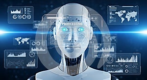 Robot Processing Data with Digital Interface
