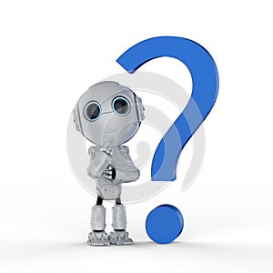 Robot with question mark