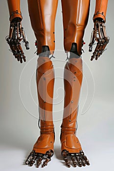 The robot's leg. The concept of robotics