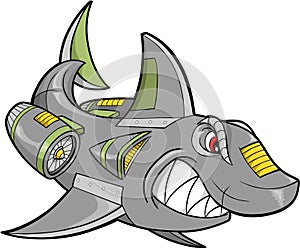 Robot Shark Vector