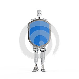 Robot with shield protection