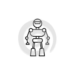 Robot, smart robot icon. Element of artificial intelligence icon for mobile concept and web apps. Thin line Robot, smart robot ico