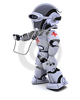 Robot with stethoscope